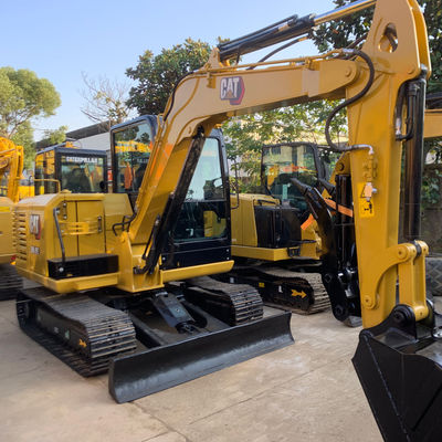 Construcción Amarillo Cat305 Excavadora de segunda mano Excavadora de la oruga usada 5400kg