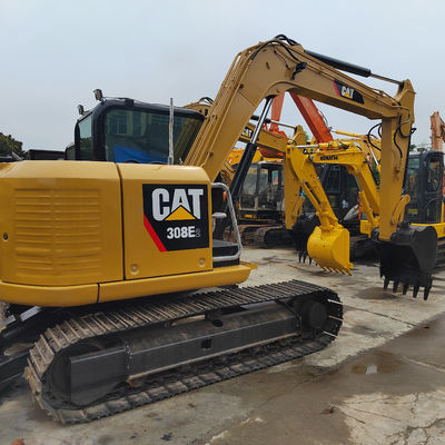 Potentes excavadoras de excavadoras usadas de color amarillo hidráulico tipo 2 excavadoras de segunda mano CAT308D