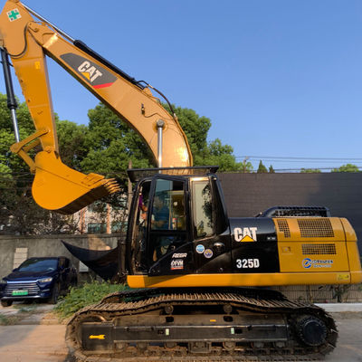 Excavadora CAT de segunda mano para la agricultura Excavadora de retroexcavadora CAT325D Color amarillo