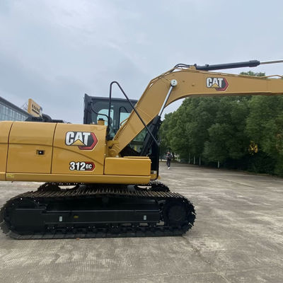 Máquinas de construcción hidráulicas usadas excavadoras de segunda mano CAT312gc 74.4kw para minería
