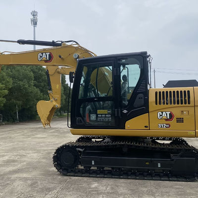 Máquinas de construcción hidráulicas usadas excavadoras de segunda mano CAT312gc 74.4kw para minería