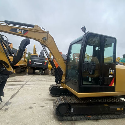 Maquinaria de construcción de segunda mano Excavadora usada Cat306E2 34.7kw Para la construcción de carreteras