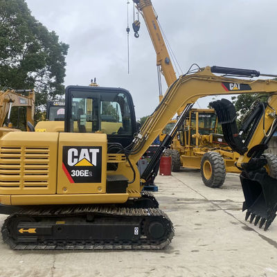 Maquinaria de construcción de segunda mano Excavadora usada Cat306E2 34.7kw Para la construcción de carreteras