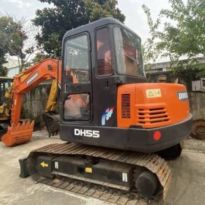 Excavadora mini utilizada DOOSAN 55 Excavadora arrastradora Equipo de construcción