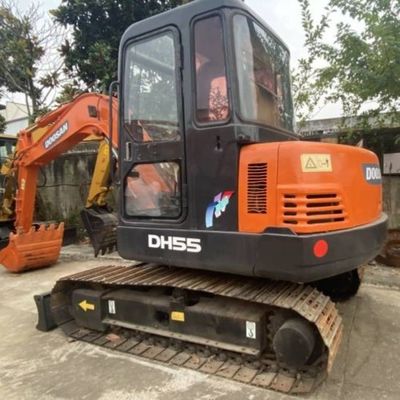 Excavadora mini utilizada DOOSAN 55 Excavadora arrastradora Equipo de construcción