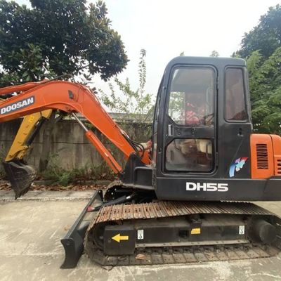 Excavadora mini utilizada DOOSAN 55 Excavadora arrastradora Equipo de construcción