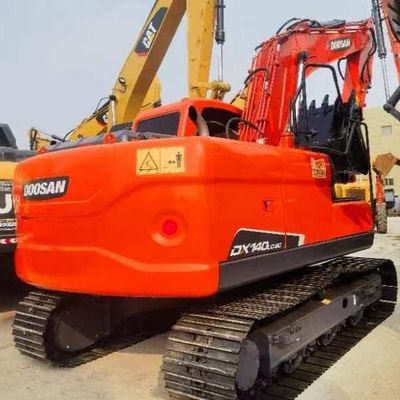 Usado Doosan DH140 12 toneladas Excavadora de rastreo Maquinaria de movimiento de tierra antigua
