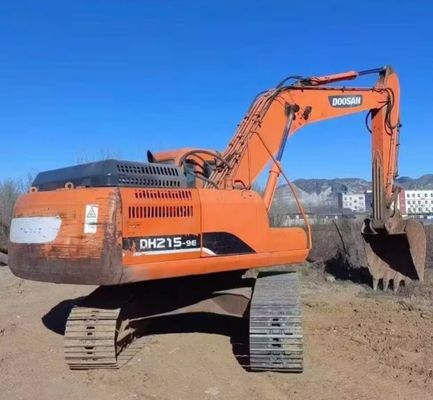 Excavadora Usada Excavadora Doosan DH215W Maquinaria de Construcción 48KW Ahorro de combustible