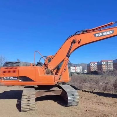 Excavadora Usada Excavadora Doosan DH215W Maquinaria de Construcción 48KW Ahorro de combustible