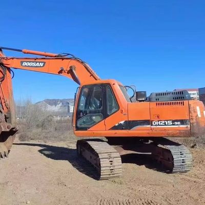Excavadora Usada Excavadora Doosan DH215W Maquinaria de Construcción 48KW Ahorro de combustible