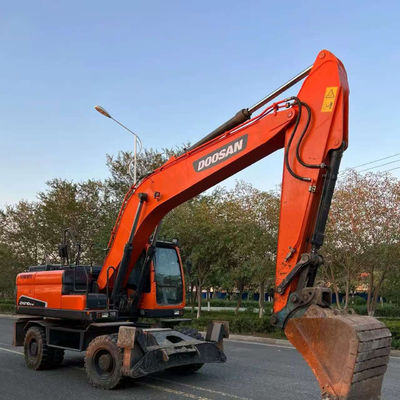 Excavadora de ruedas usadas Doosan DX210W Mini hidráulica excavadora de segunda mano 20100 kg