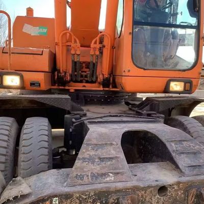 Doosan 210w-7 Excavadora de ruedas usadas Excavadora 115kW para la industria minera