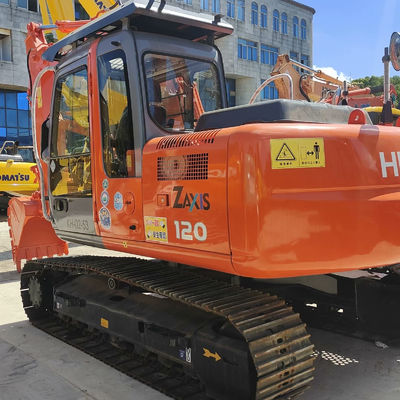 Hitachi ZX120 Excavadora de tipo de rastreador de segunda mano Excavadora de 12 toneladas