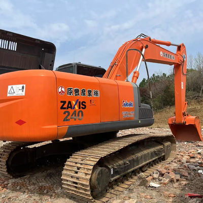 Usado Hitachi ZX240 Excavadora de rastreo hidráulico de segunda mano Excavadora de 23.5 toneladas