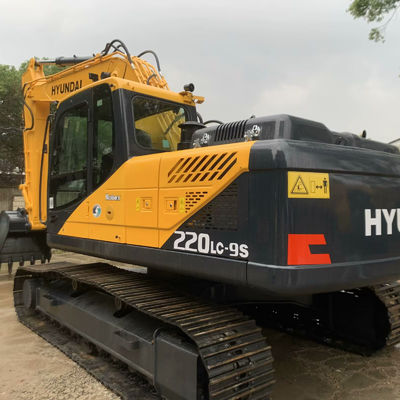 Bien mantenido Excavadora Hyundai Usada Hyundai 220lc-9s Maquinaria de construcción 22400kg