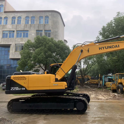 Bien mantenido Excavadora Hyundai Usada Hyundai 220lc-9s Maquinaria de construcción 22400kg