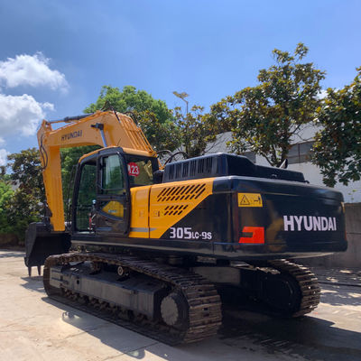 30200kg Excavadora Hyundai Usada HYUNDAI 305LC-9S 198KW máquina de excavadora de rastreo