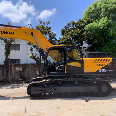 30200kg Excavadora Hyundai Usada HYUNDAI 305LC-9S 198KW máquina de excavadora de rastreo