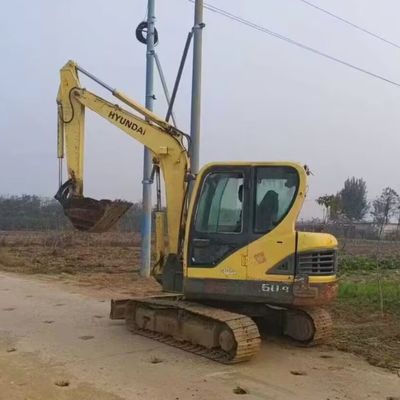 Hyundai 60 de segunda mano Excavadora Excavadora Mini Excavadora de rastreo hidráulico 5850kg