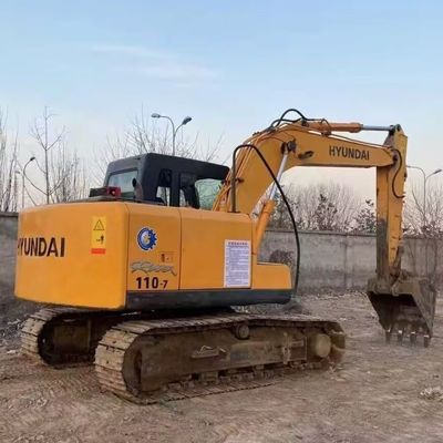 Hyundai R110-7 Excavadora de rastreo de segunda mano Excavadora de segunda mano 11200kg 0,30-0,59m3 Cubo