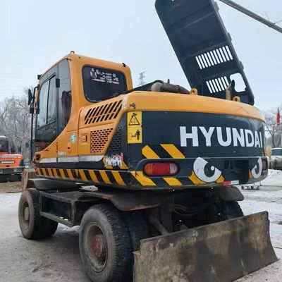 Hyundai 150w Excavadora de ruedas usadas Equipo de movimiento de tierra de segunda mano