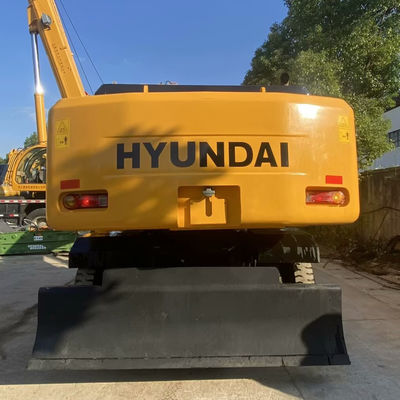 Excavadora Hyundai usada 210w-7 Maquinaria de construcción con pistas antiabrasivas