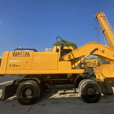 Excavadora Hyundai usada 210w-7 Maquinaria de construcción con pistas antiabrasivas