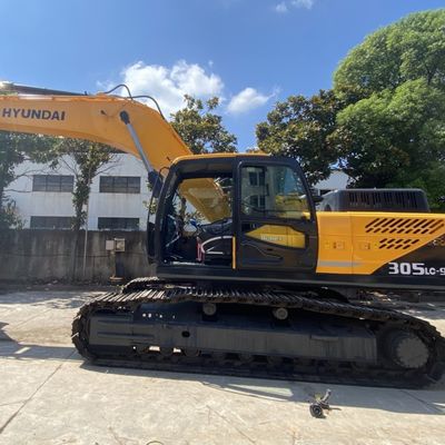 125KW Usado Hyundai Excavator Hyundai 305lc-9s Excavadora de rastreo hidráulico Color amarillo