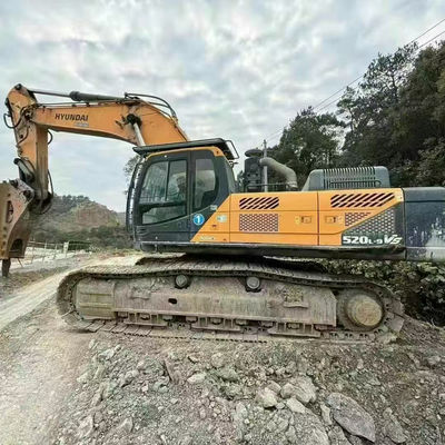 Excavadora Hyundai Crawler Usada Hyundai520-9 Vieja Excavadora 52170kg con motor diésel