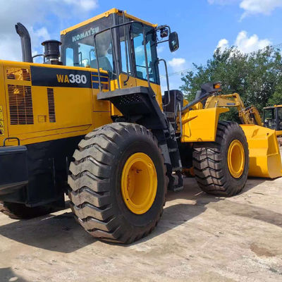 Cargador de ruedas usado Komatsu WA380 de 146 kW de carga pesada de 5 toneladas para agricultura