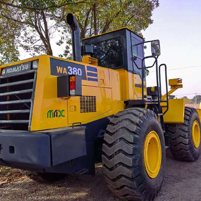 Cargador de ruedas usado Komatsu WA380 de 146 kW de carga pesada de 5 toneladas para agricultura
