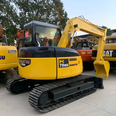Excavadora Komatsu usada Pc78 7.67 toneladas excavadora de segunda mano para la construcción
