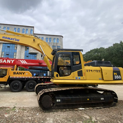 Color amarillo Komatsu PC350 Excavadoras Komatsu usadas 32300 kg Para la construcción y la minería