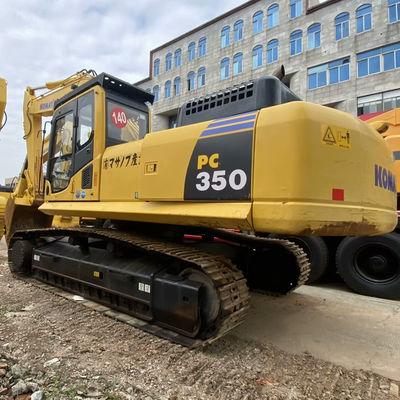 Color amarillo Komatsu PC350 Excavadoras Komatsu usadas 32300 kg Para la construcción y la minería