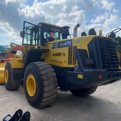 Trabajos de construcción Usado Komatsu WA470 Cargador 204kW Refrigeración por agua Cargadores de segunda mano