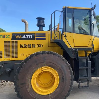 Trabajos de construcción Usado Komatsu WA470 Cargador 204kW Refrigeración por agua Cargadores de segunda mano
