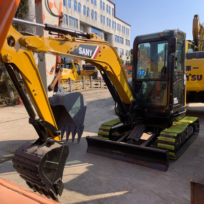 Tierra en movimiento Usado SANY 35U Excavadora Excavadora Refrigeración de agua Color amarillo