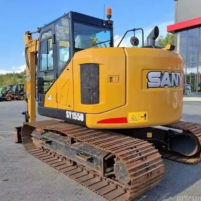 Mini Excavadora Sany Hidráulica Usada SANY155U Vieja excavadora de construcción