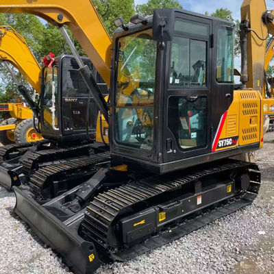 Tipo de excavadora Sany utilizada SANY SY75C Maquinaria de construcción 7280 kg