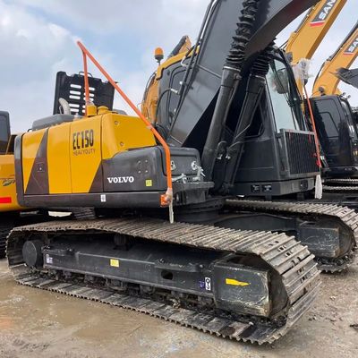 Excavadora hidráulica Volvo 150D bien mantenida de segunda mano Equipo de construcción antiguo