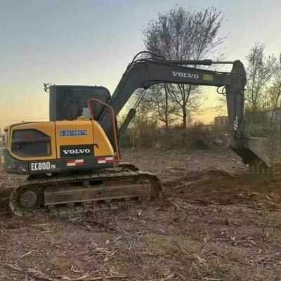 Volvo 80D Mini Excavadora Usada Excavadora 42kw 2100rpm para la construcción de carreteras