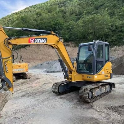 Excavadora de mini excavadora con motor diesel usada XCMG XE60DA Excavadora de rastreo hidráulica