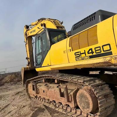 Equipo de construcción usado Gran excavadora SUMITOMO SH480 para el manejo de materiales