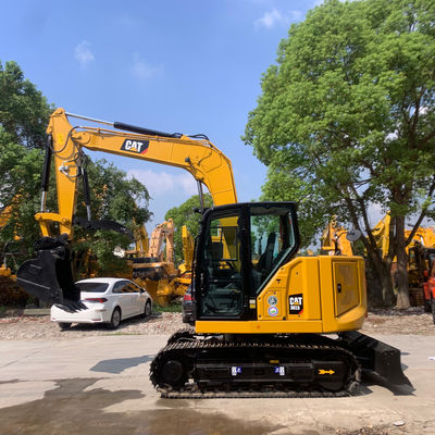 Excavadora usada tipo de rastreador CAT307.5 Excavadora de la oruga vieja con cubo de retroexcavadora