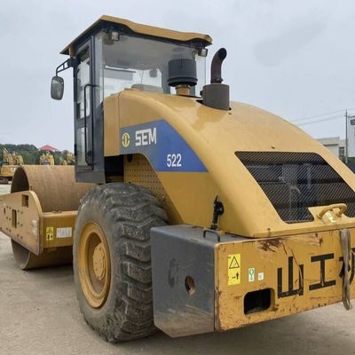 Roller de carretera de segunda mano SEM 522 Vibración de 50 Hz para la construcción de carreteras